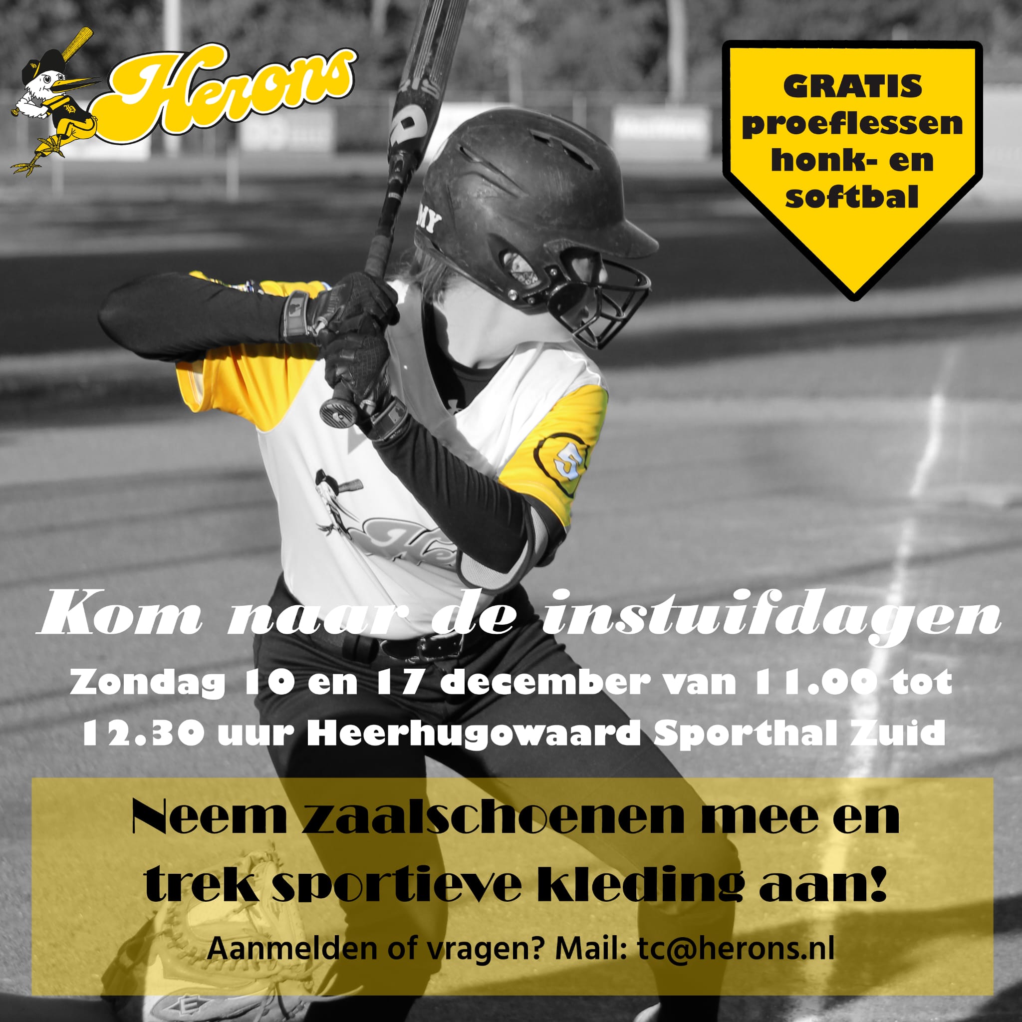 GRATIS proeftraining tijdens instuif!